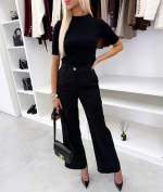 Tumši Sarkans Taisna Piegriezuma Klasiski Bikses