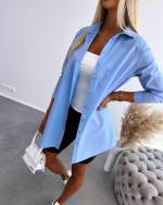 White Oversized Buttoned Blouse