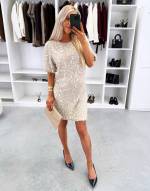 Taupe Litritega Langev Kleit