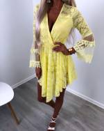 Korall Pitsist Jumpsuit-kleit