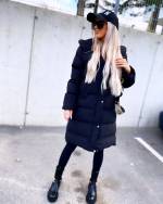 Bēša Viegls Un Silts Ziemas Mētelis