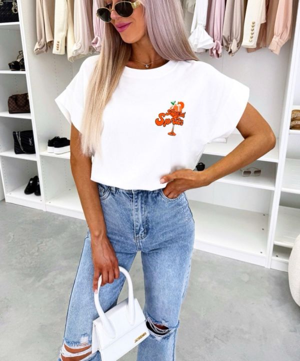 White T-shirt "Aperol Spritz"