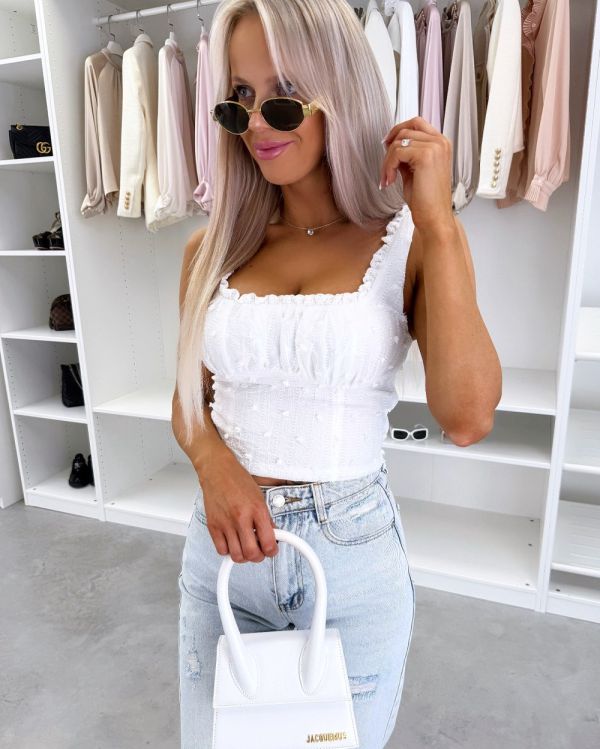 Valge Crop-top