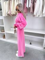 Fuksija Divdaļīgs Velūra Treniņtērpa Komplekts