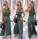 Must Keskelt Seotav Jumpsuit