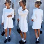 Light Beige Soft Comfortable Sweater Dress