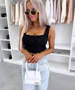 Kollane Crop-top