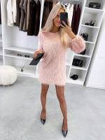 Dark Green Long-sleeve Flowy Dress