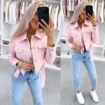 Бежевый Приталенный жакет на кнопках